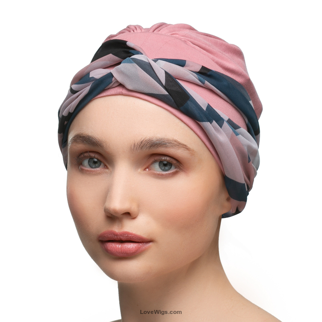TURBAN BEATA # SZ-10+BM013 RÓŻOWY