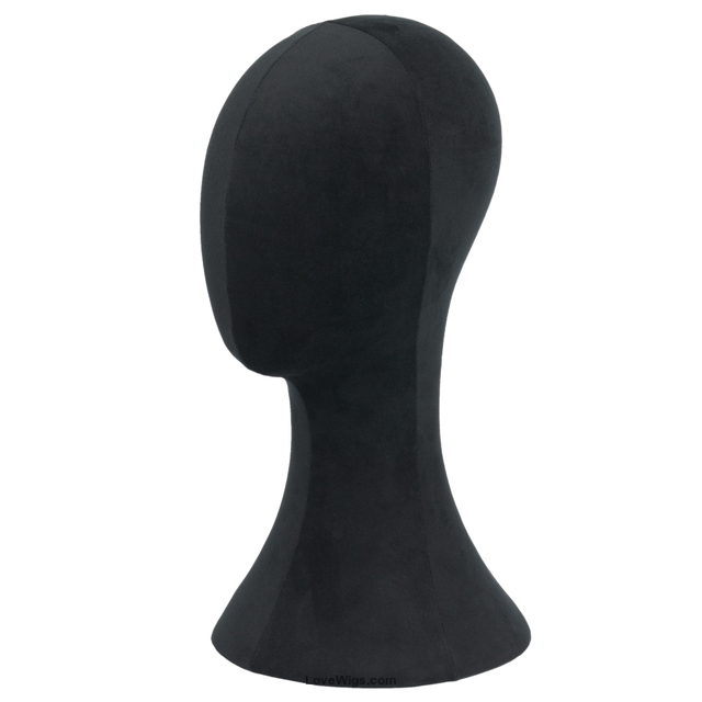 VELVET WIG HEAD – BLACK