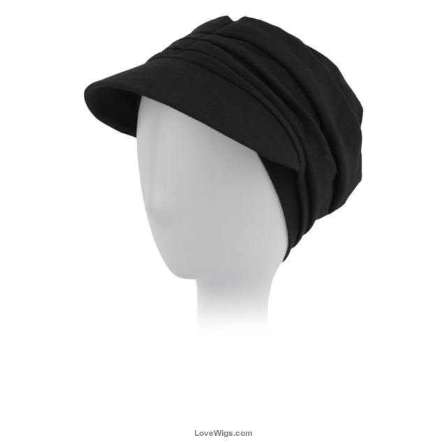 TURBAN TOKYO Z DASZKIEM # BLACK