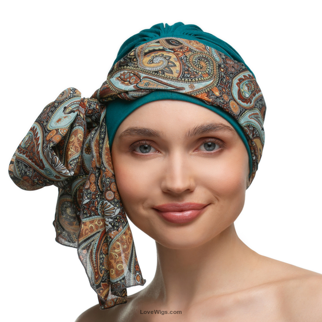 TURBAN BEATA # SZ-8+BM24 TURKUSOWY
